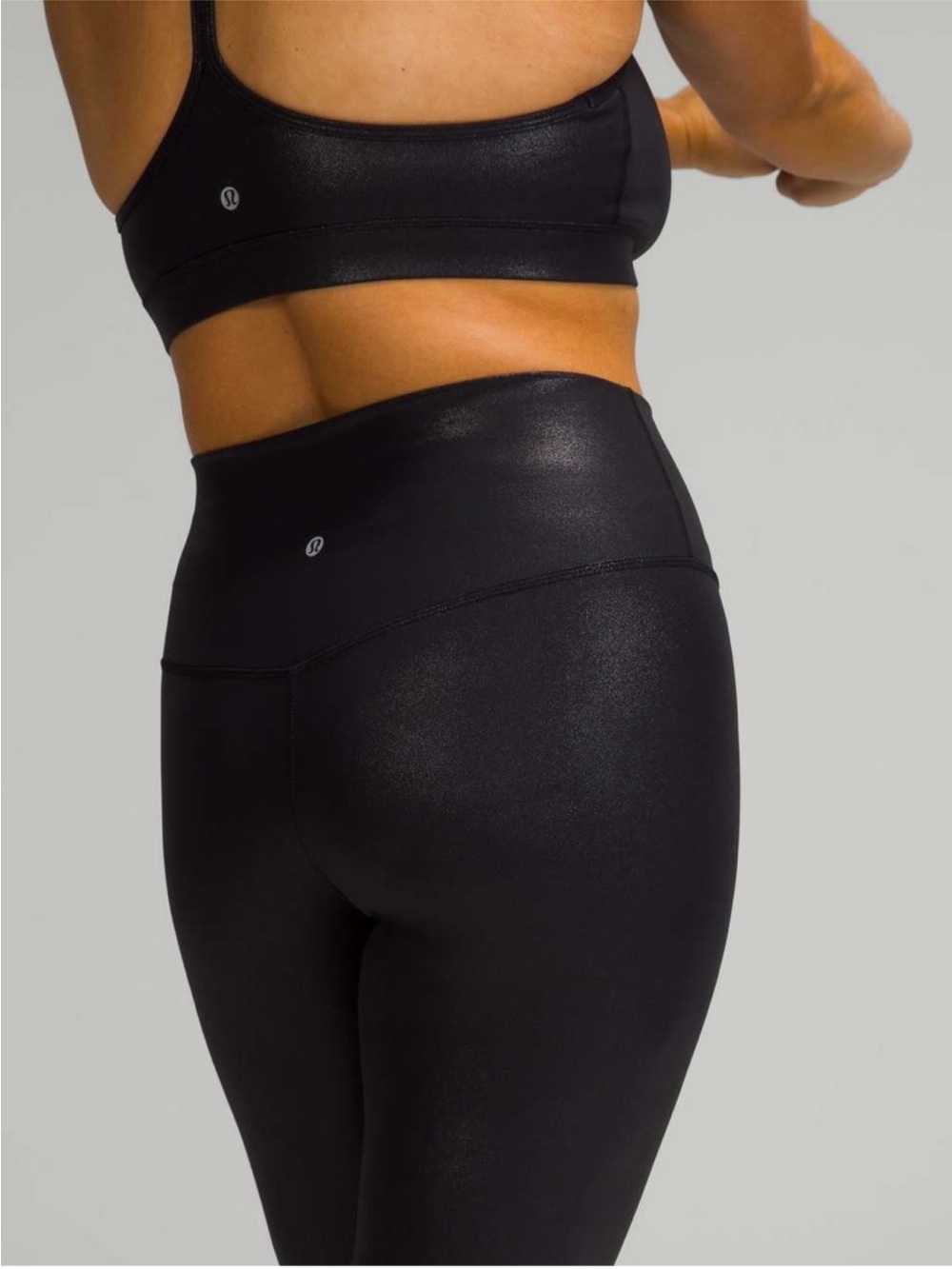 lululemon athletica Shiny Black High-Rise Leggings